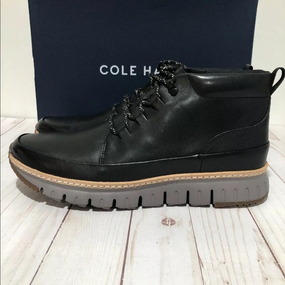 🔴SOLD🔴NEW Men’s Cole Haan Rugged Chukka Golden Oak Black - Picture 3 of 8
